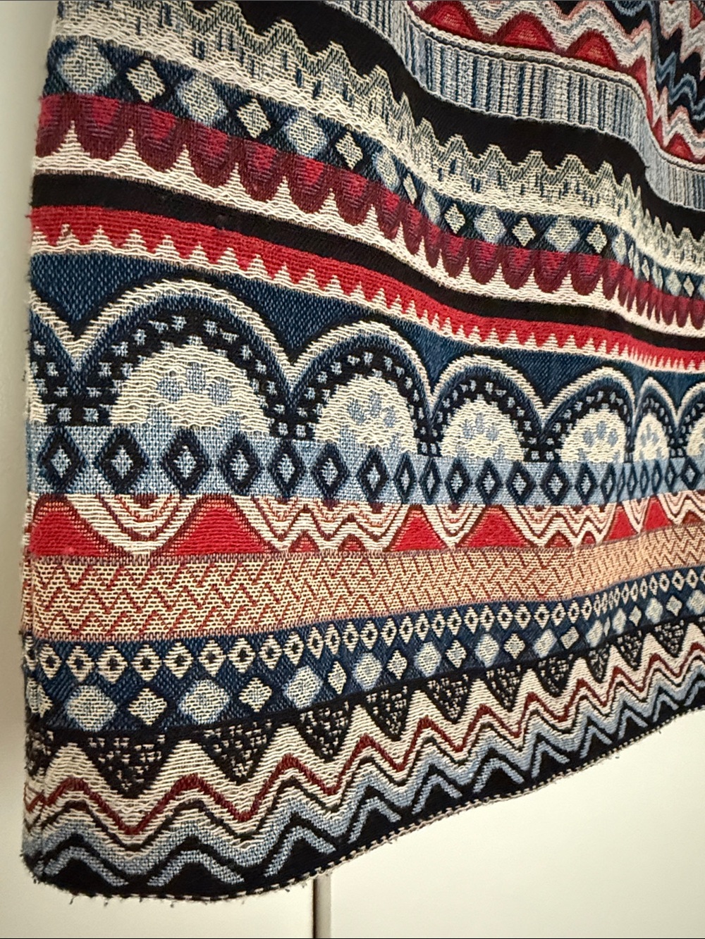 Design Lab Lord & Taylor Multicolor Geo-Pattern Knit Mini Skirt - Picture 2 of 6